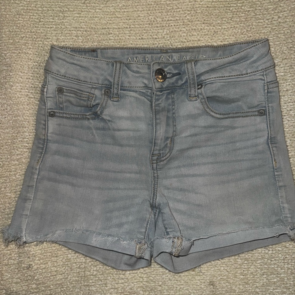 American Eagle Outfitters Light Gray Jean Shorts